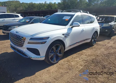 2025 Genesis Gv80 3.5T Prestige Awd from USA, damaged, VIN KMUHEESC7SU282719